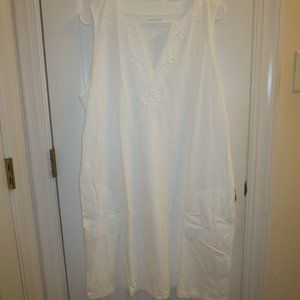 Cotton knit summer sheath dress